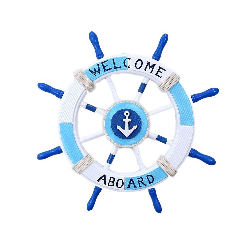 地中海风格舵手方向盘创意壁饰挂饰木质船舵客厅家居墙面装饰,家居饰品,壁饰,淘宝优惠券,粉丝福利购,淘宝优惠卷