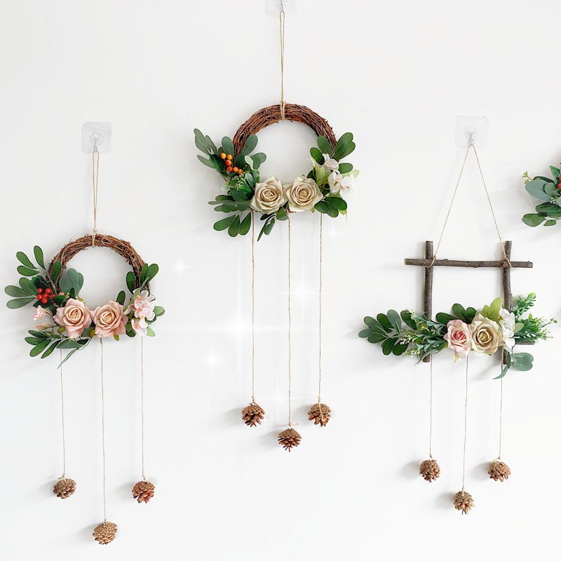 花环装饰墙上挂件墙壁壁挂房间客厅挂墙卧室壁饰餐厅墙饰创意饰品