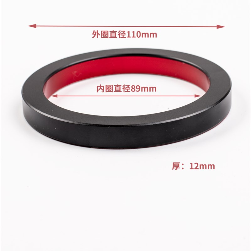 自粘式免打孔滑联连动新极简窄框玻璃推拉移门色环形铝合金拉手