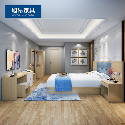 长沙酒店家具床宾馆标间全连锁定制民宿公寓客房快捷出租房床