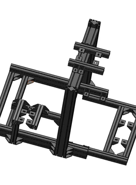 五分科技铝型材赛车支架 游戏方向盘模拟器速魔n