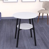 小圆桌洽谈桌餐桌层桌椅装 阳台小户型一桌两椅接待桌