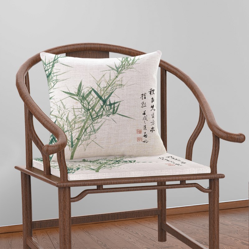 中式沙发垫四季通用翠竹飘窗垫窗台垫阳台垫子坐垫屁垫椅子垫