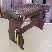 古筝黑檀色红木色琴架架子大筝小型古筝便携古筝半筝用