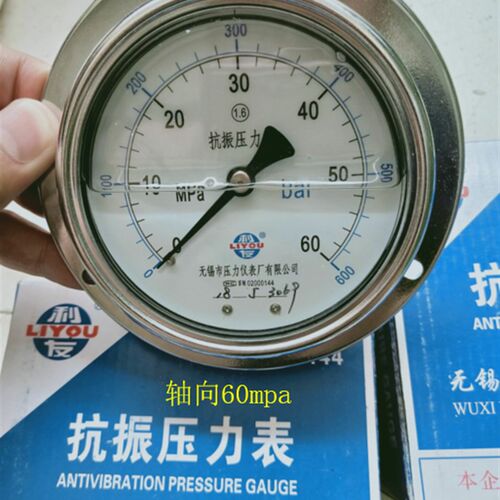 III  轴向带边抗振压力表耐无锡利友压力表