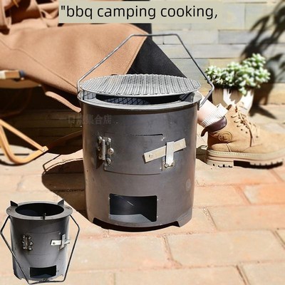 采购产品加厚木炭烤炉,用于泡茶,加热,烧烤和烹饪,多功能野餐燃木