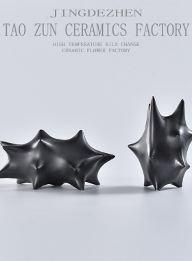 现代客厅电视柜极简玄关家居卧室样板间黑色陶瓷