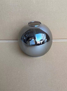 琥珀色烟灰色圆球玻璃灯罩灯具餐吊灯卧室吊灯台灯罩e2灯头