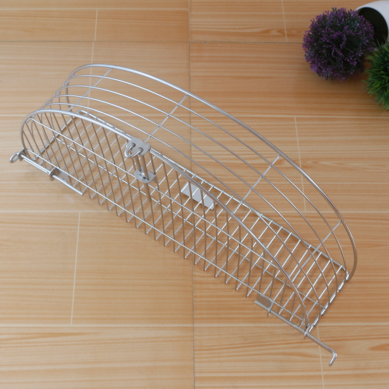 不锈钢高品质半圆形过滤面窝春卷鸡排油炸锅沥油油架网油饼菜饼篮