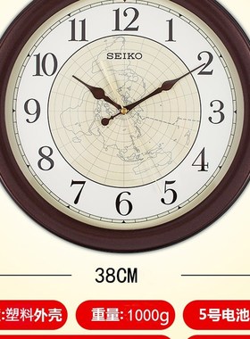 eio精工挂钟 欧式现代客厅卧室办公室寸静音钟表 Q9