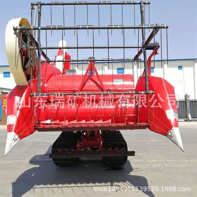 小型水稻小麦收获机联合收割机履带式水稻收割机械