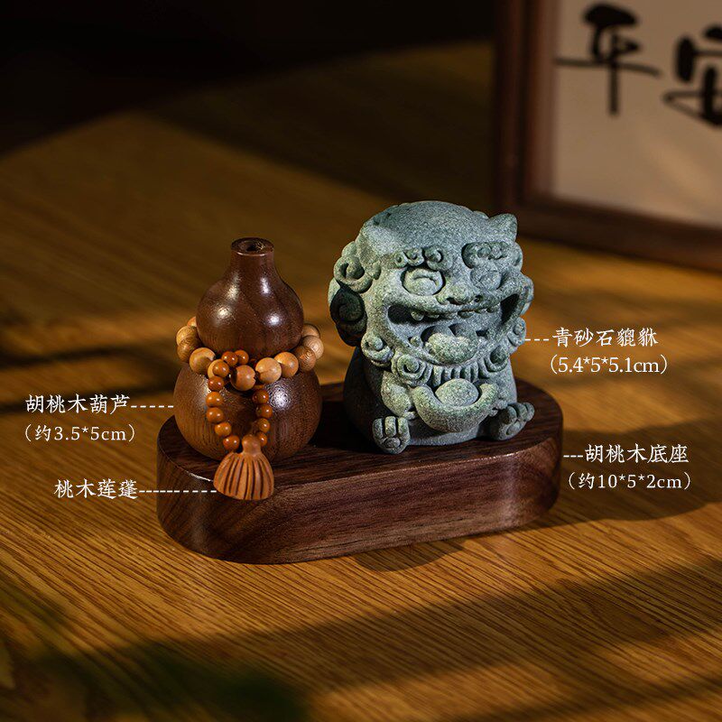 国风貔貅木质葫芦车载香薰汽车装饰品中控台内饰桌面茶盘新款,汽车用品/电子/清洗/改装,摆件,淘宝优惠券,粉丝福利购,淘宝优惠卷