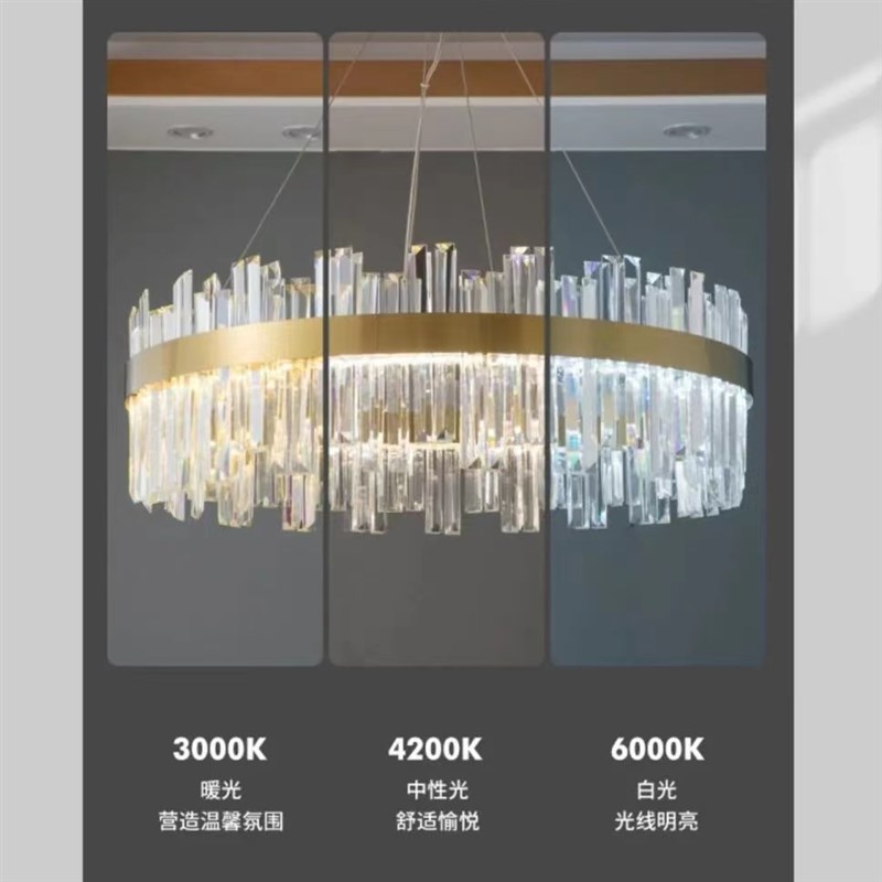 水晶吊灯客厅灯现代大气卧室22新款全屋餐灯具