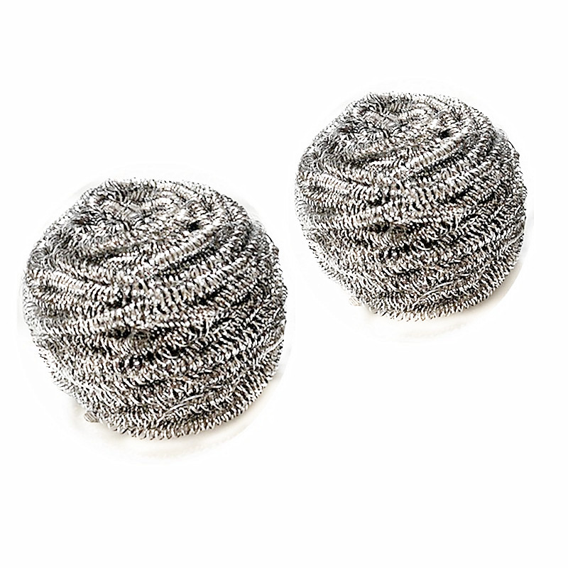 钢丝球锈钢洁球家用掉丝工业填充耐高温过钢丝网大号