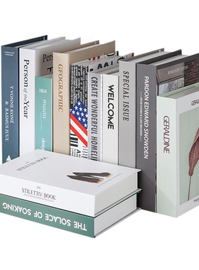 假书仿真书装饰品道具摆设模型创意客厅餐厅书架电视柜店铺小摆件