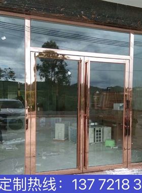 西安玻璃门 地弹门商铺门 有框地弹门无框玻璃门玻璃办公隔断定做