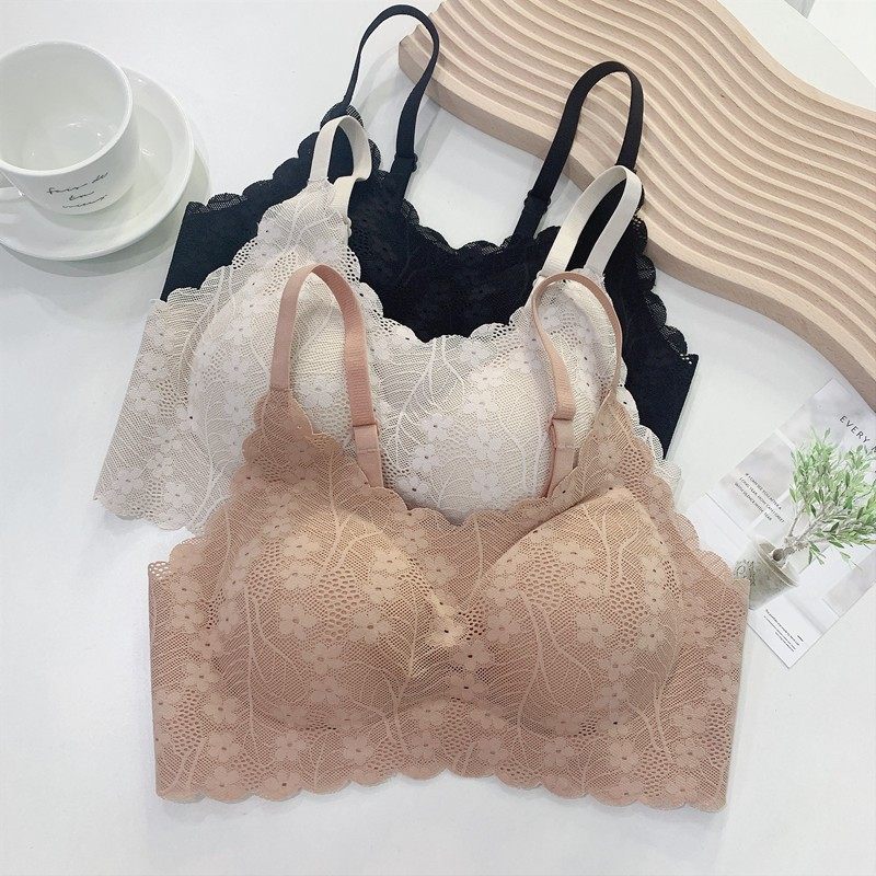 法式蕾丝美背内衣女细肩带无痕无钢圈聚拢文胸运动瑜伽背心吊带,女士内衣/男士内衣/家居服,文胸,淘宝优惠券,粉丝福利购,淘宝优惠卷