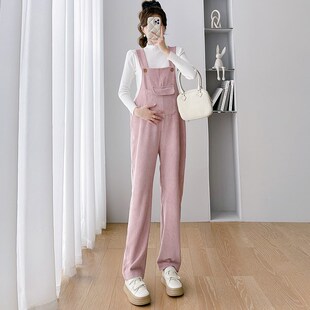 宽松大码 外穿怀孕背带裤 休闲长裤 秋装 潮妈 孕妇裤 韩版 子秋季