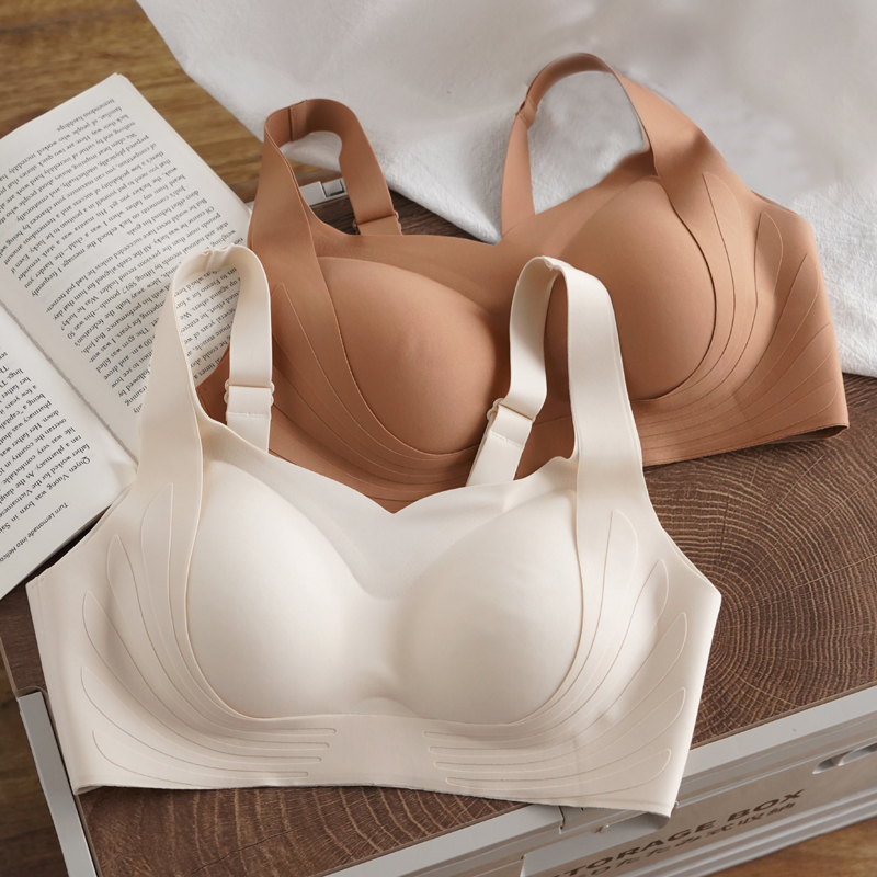 无痕提拉内衣上托软支撑小胸聚拢女士胸罩无钢圈防下垂收副乳文胸
