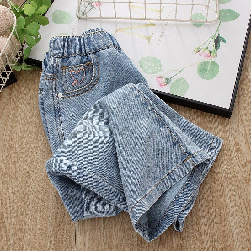 女童薄款牛仔裤儿童窄版直筒裤洋气宽松休闲裤阔腿长裤子春夏新款,童装/婴儿装/亲子装,儿童牛仔裤,淘宝优惠券,粉丝福利购,淘宝优惠卷