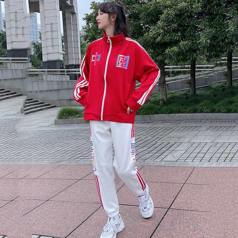 中学生校服套装学院风大学生班服中国运动情侣春秋季初中高中男女