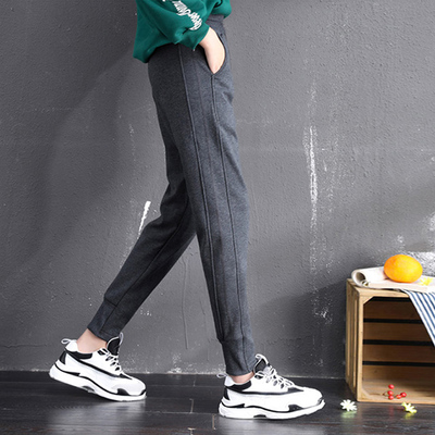 孕妇裤子春秋薄款高个子打底裤加厚加绒外穿秋冬季时尚加长运动裤