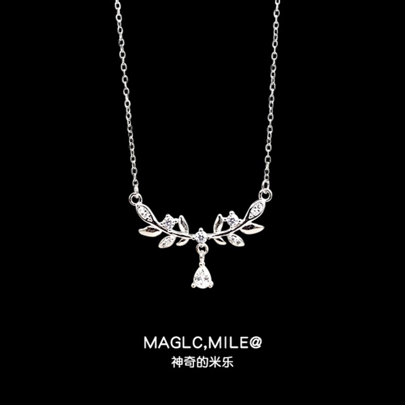小众轻奢高级感纯银项链女百搭气质麦穗锁骨链送女朋友闺蜜礼物