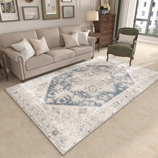 复古客厅地毯茶几毯卧室地垫家用耐脏沙发床边高级轻奢房间隔音垫