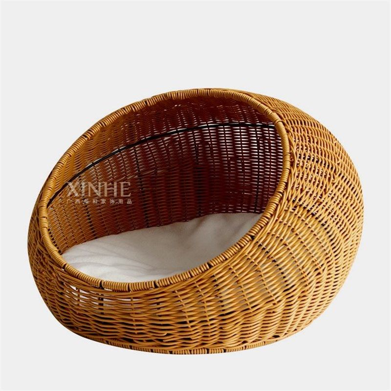 藤编猫窝狗窝宠物窝四季通用半封闭透气藤编宠物窝宠物用品耐磨,住宅家具,户外沙发,淘宝优惠券,粉丝福利购,淘宝优惠卷