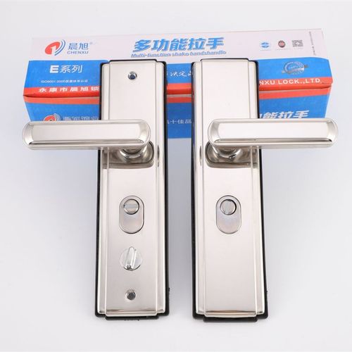 防盗门把手晨旭拉手秒装结构执手五金锁具