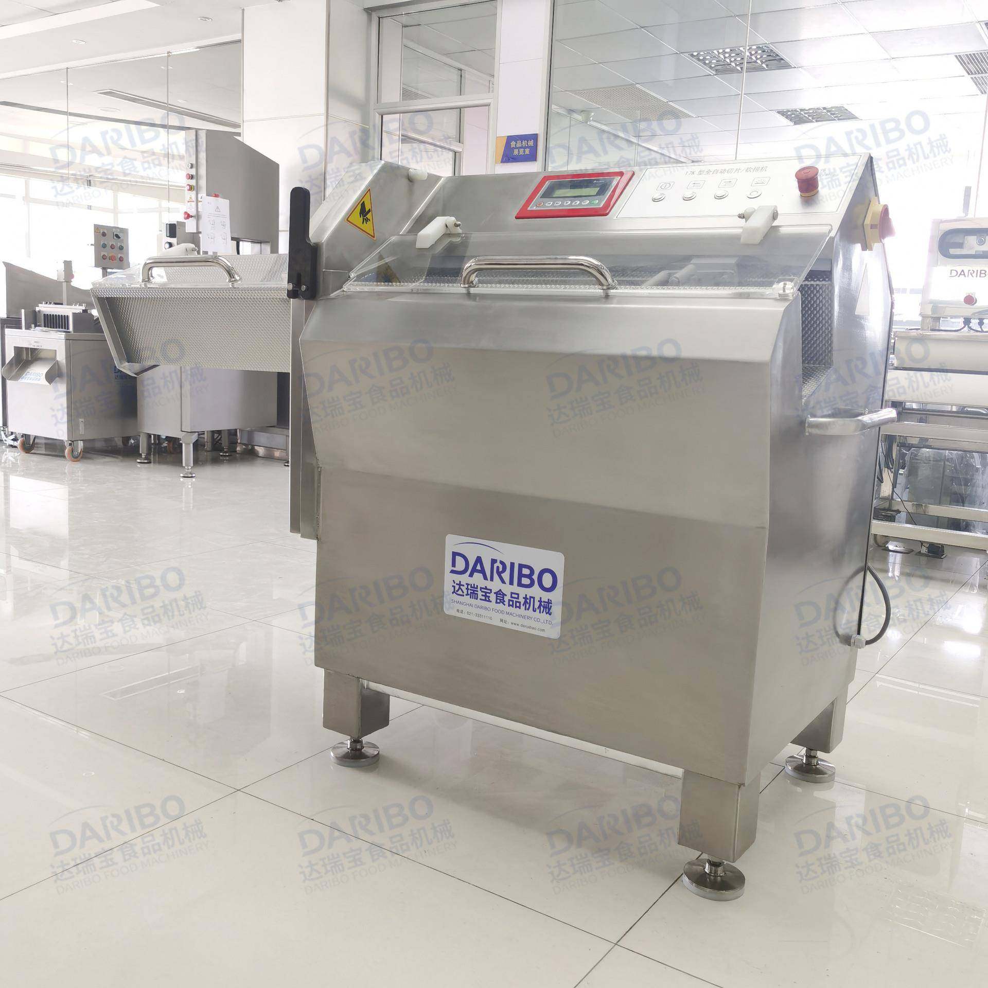 lDRB-17K砍排机切培根肉片冷冻五花肉切片机连续式砍排机商用