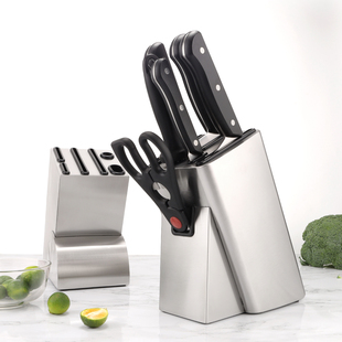 不锈钢刀架刀座厨房刀具收纳置物架一体菜刀架防霉刀具多功能刀架