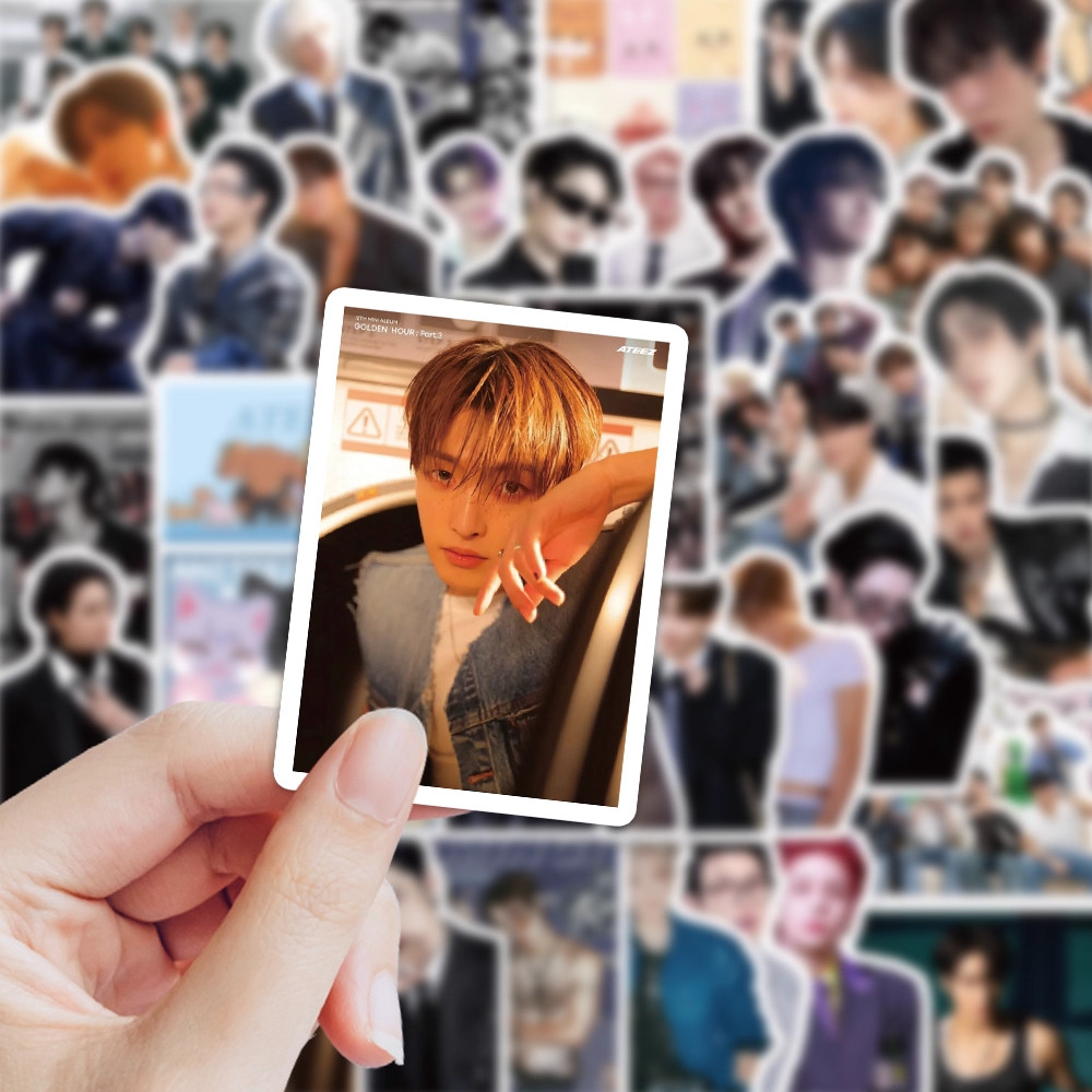 140张ATEEZ男团贴纸金弘中朴星化丁润浩姜吕尚崔伞宋文琦等贴画