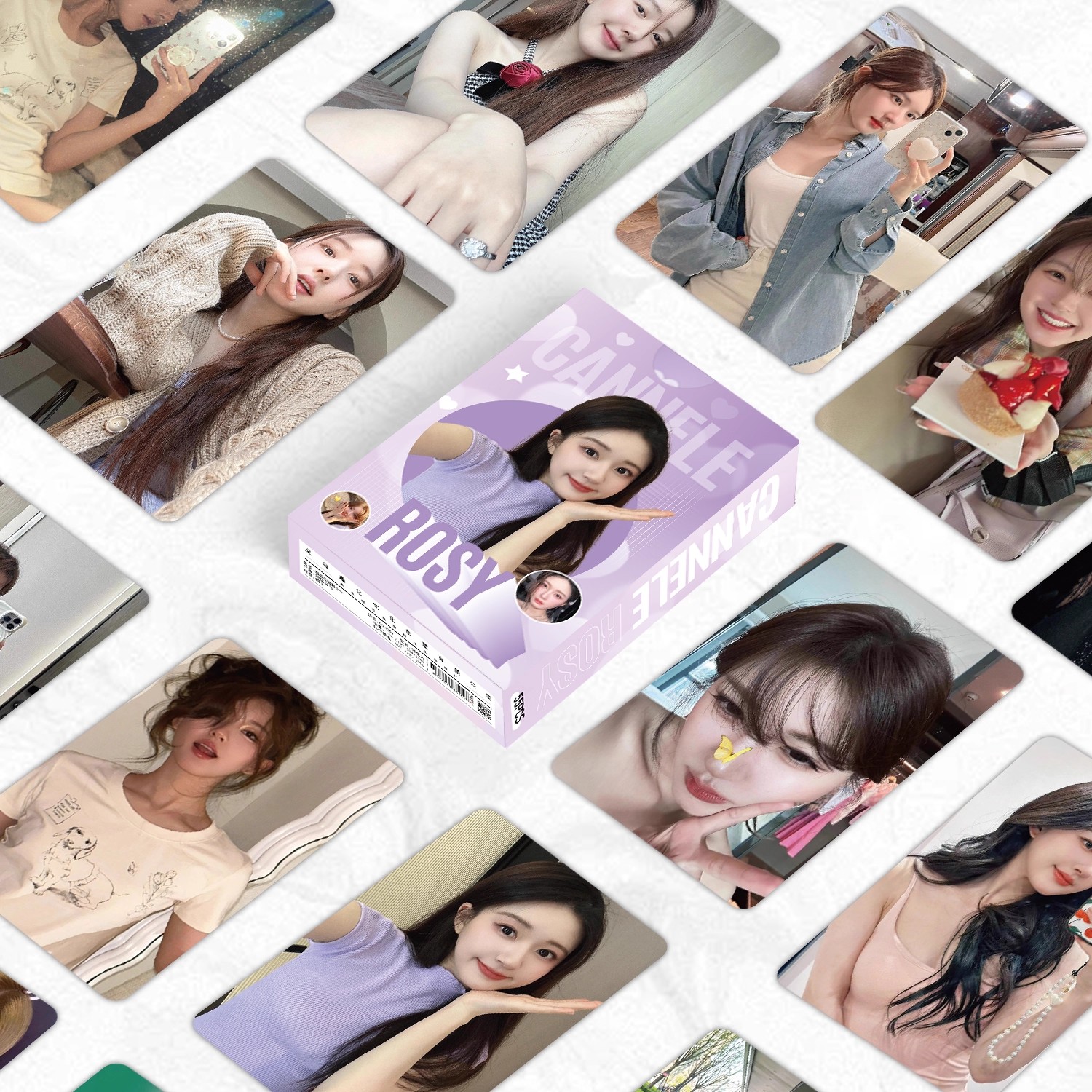 55张赵露思等明星镭射小卡周边高清拍立得照片lomo卡收藏自印卡片