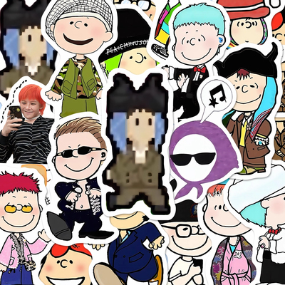 Gdragon权志龙Q版贴纸bigbang