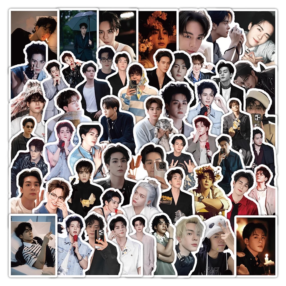 225张新款曾舜晞贴纸高颜值明星周边高清照片行李箱手机装饰贴画