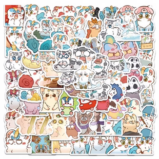 200张神兽有兽焉贴纸天禄四不像兔爷金角银角卡通动漫创意diy贴画