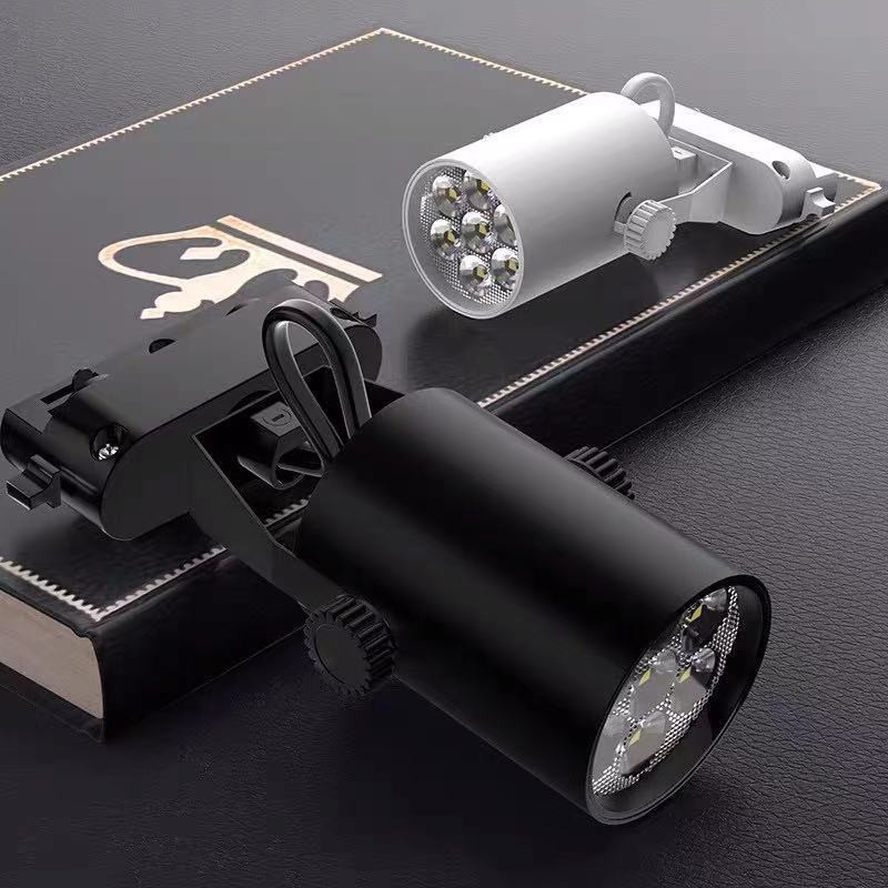 LED蜂窝灯店铺超亮轨道射灯商用COB轨道灯服装店背景墙明装导轨灯