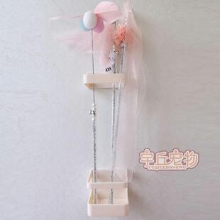 逗猫棒桶收纳猫咪玩逗猫棒收纳层架挂猫式逗棍存112964放架具储物