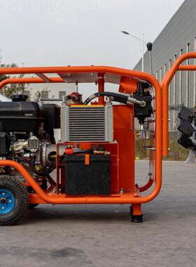 应急汛QFW救援大功率可防移渣修动液压动力站 市政抢液压浆泵 破