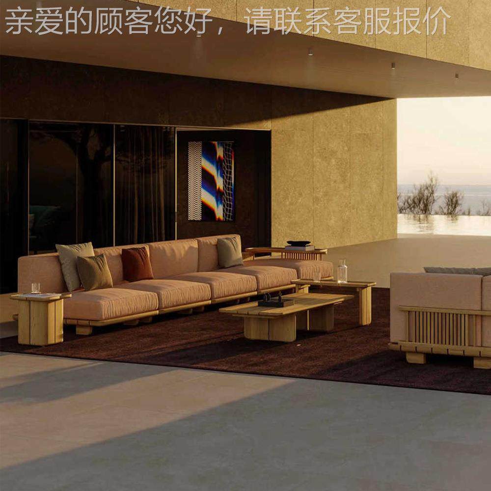 户外躺沙发防防雨晒柚104木别墅庭院露天式实木客厅中组合贵妃椅,住宅家具,户外沙发,淘宝优惠券,粉丝福利购,淘宝优惠卷