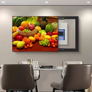 饰画现代简约配电箱轻奢电闸箱弱电遮挡箱挂画免打孔 轻奢电表箱装