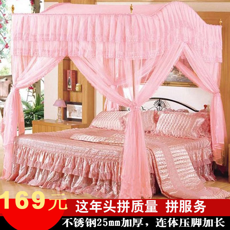 蚊帐不锈钢三开门方顶加粗加厚加高25MM 雪纺加密1.5/1.8床可订做,床上用品,蚊帐,淘宝优惠券,粉丝福利购,淘宝优惠卷