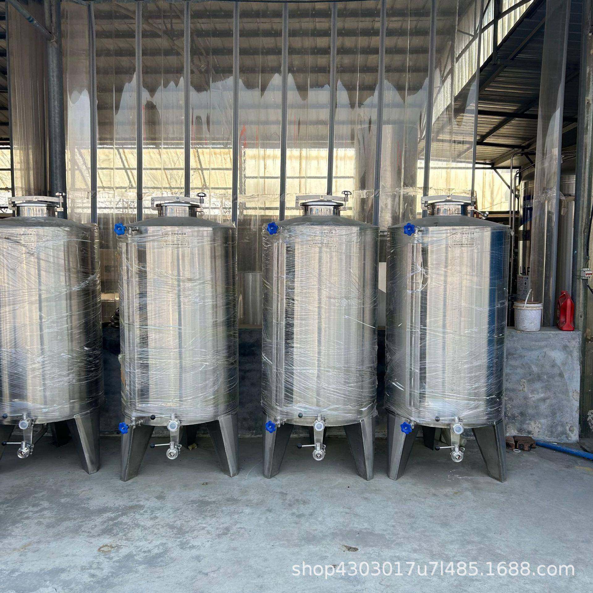 304不锈钢储水罐立式白钢饮用水储蓄罐1000斤液体储存容器