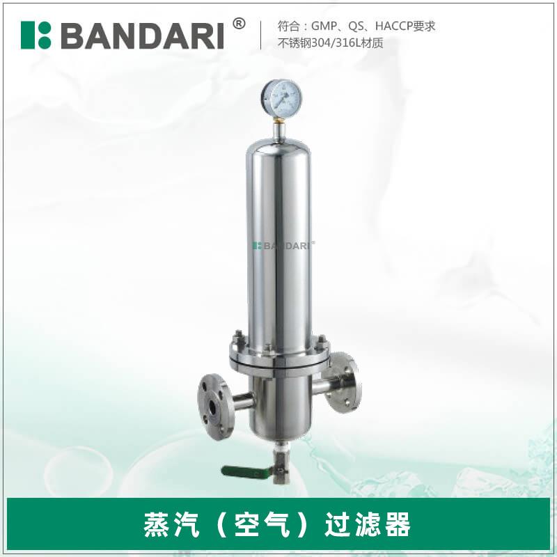管道蒸汽空气过滤器卫生级不锈钢针孔式针孔压力过滤器带压力表