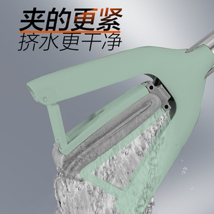 大卫海绵拖把对折式 挤水家用卫生间吸水胶棉拖布墩布免手洗大号