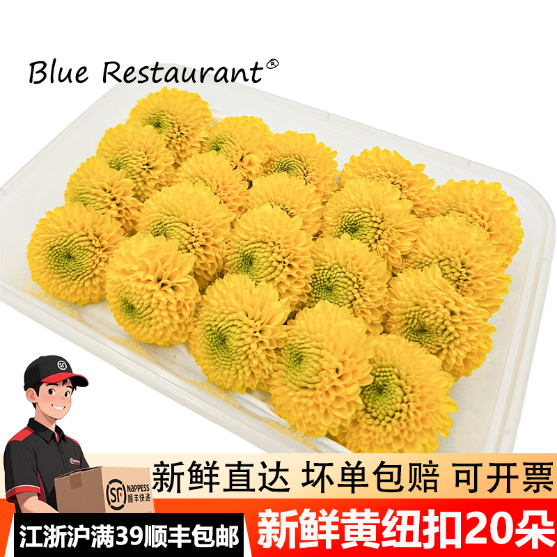 新鲜小黄菊黄雏菊黄纽扣菊花