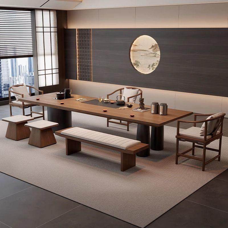 新中式实木大板办公室茶桌椅组合商务风茶室原木茶台2025新款高端,农机/农具/农膜,植保机械,淘宝优惠券,粉丝福利购,淘宝优惠卷