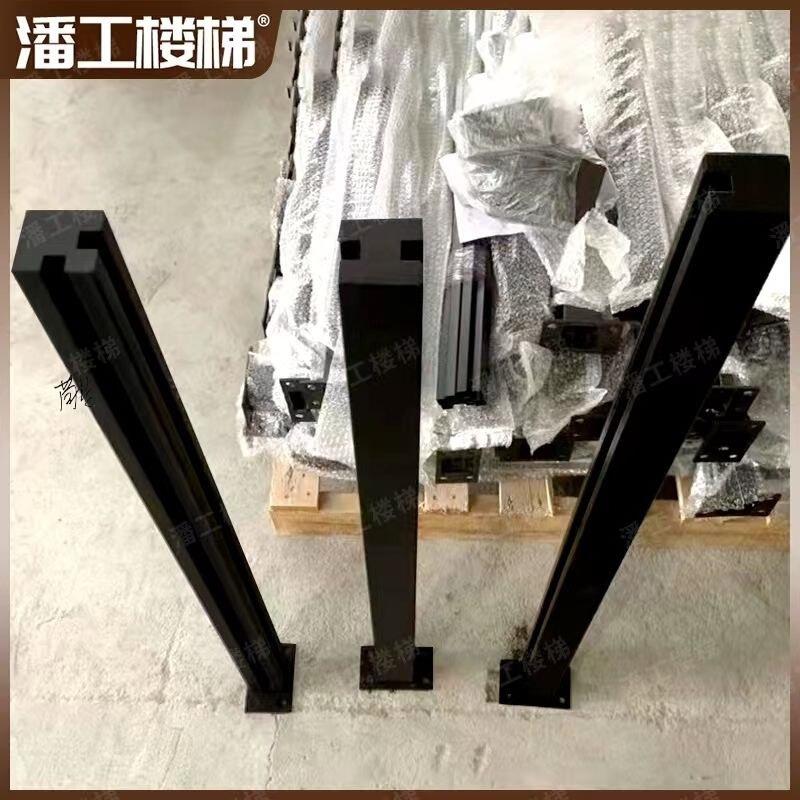 栏杆立柱配件升级版槽口加深卡槽不锈钢楼梯免打孔购物固定