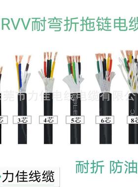 高柔TRVV67810芯0.2/0.3/0.5/0.75平方抗拉耐弯折拖链电缆线